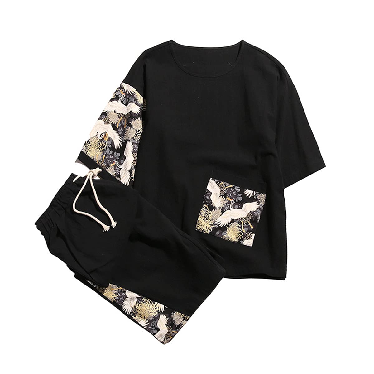 Amazon.co.jp: セットアップメンズTシャツハーフパンツ上下